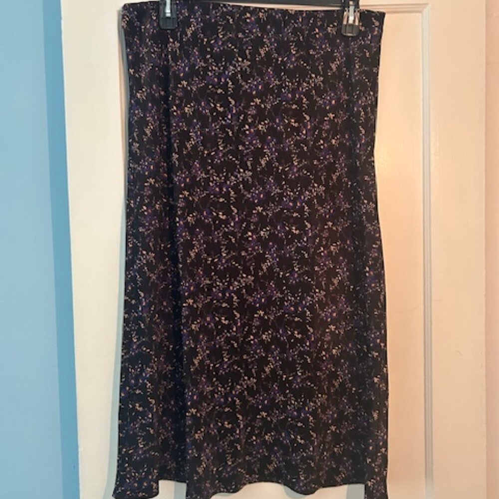 Black and Blue floral print skirt.